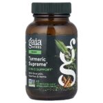 Turmeric Supreme®, добавка для поддержки пазух носа, 60 Liquid Phyto-Caps® — Gaia Herbs