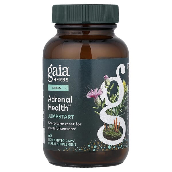 gai14940_v_87.jpg Adrenal Health®, таблетки для запуска, 60 капсул Phyto-Caps® — Gaia Herbs