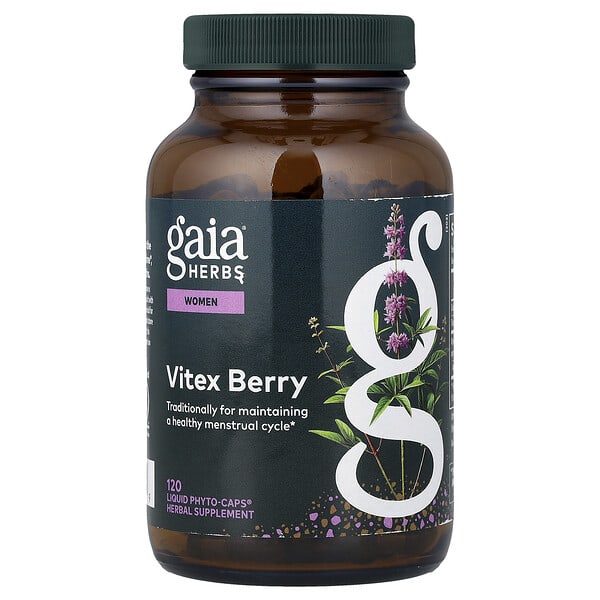 gai15113_v_32.jpg ягоды витекса для женщин, 120 капсул Liquid Phyto-Caps® — Gaia Herbs