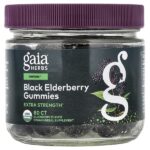 жевательные таблетки с черной бузиной, 80 шт. — Gaia Herbs