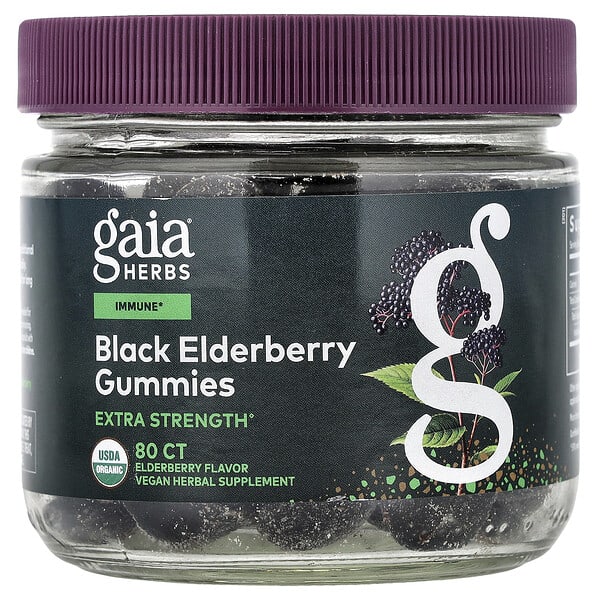 gai15146_v_33.jpg жевательные таблетки с черной бузиной, 80 шт. — Gaia Herbs