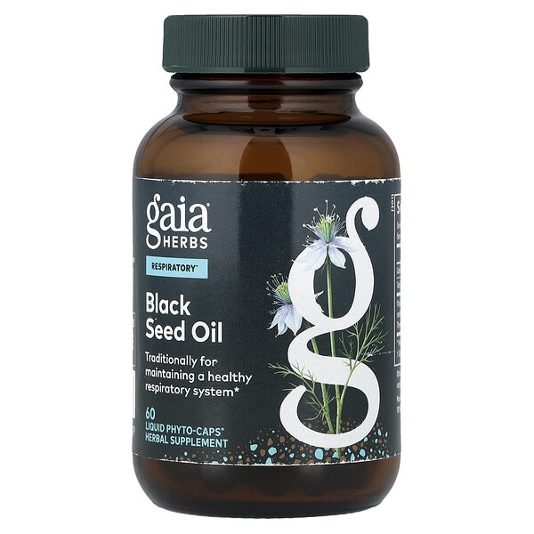 gai15166_v_56.jpg масло черного тмина, 60 капсул Phyto-Caps® (200 мг в 1 капсуле) — Gaia Herbs