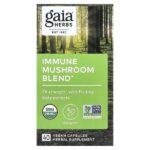 смесь грибов для иммунитета, 40 веганских капсул — Gaia Herbs