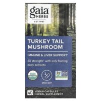трутовик разноцветный, 40 веганских капсул — Gaia Herbs