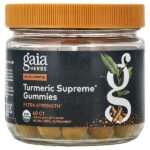 Turmeric Supreme®, со вкусом лимона и имбиря, 60 жевательных таблеток — Gaia Herbs