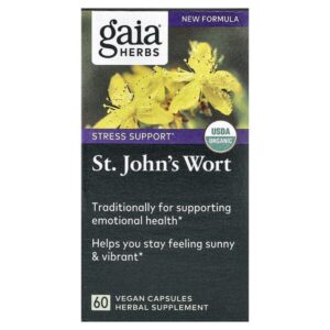 Зверобой, 60 веганских капсул — Gaia Herbs
