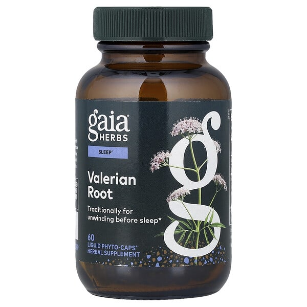 gai39632_v_33.jpg корень валерианы, 60 Liquid Phyto-Caps® — Gaia Herbs
