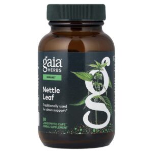 листья крапивы, 60 Liquid Phyto-Caps® (225 мг в 1 капсуле) — Gaia Herbs