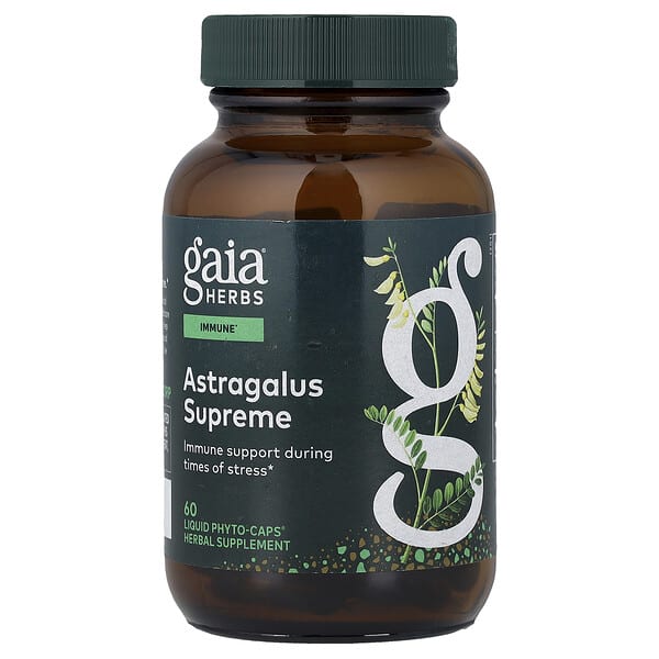 gai40150_v_72.jpg Astragalus Supreme, 60 веганских фито-капсул с жидкостью — Gaia Herbs