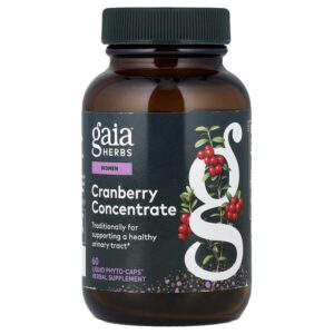Women, клюквенный концентрат, 60 Liquid Phyto-Caps® (420 мг в 1 капсуле) — Gaia Herbs