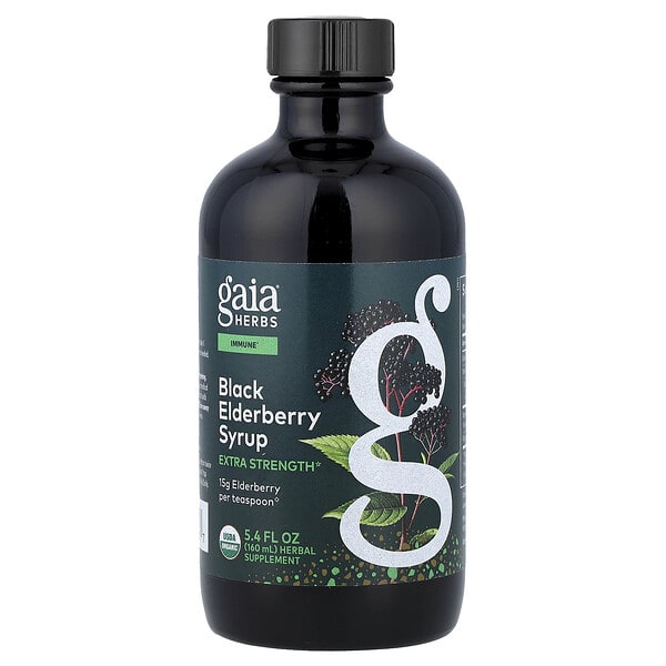 gai80003_v_72.jpg Сироп из черной бузины, 160 мл (5,4 жидк. унц.) — Gaia Herbs