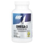 Sport, омега-3, натуральный лимон, 90 мягких таблеток — GAT