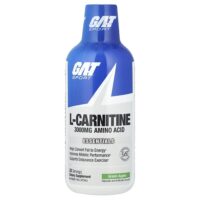 Sport, L-карнитин, зеленое яблоко, 3000 мг, 473 мл (16 унций) — GAT
