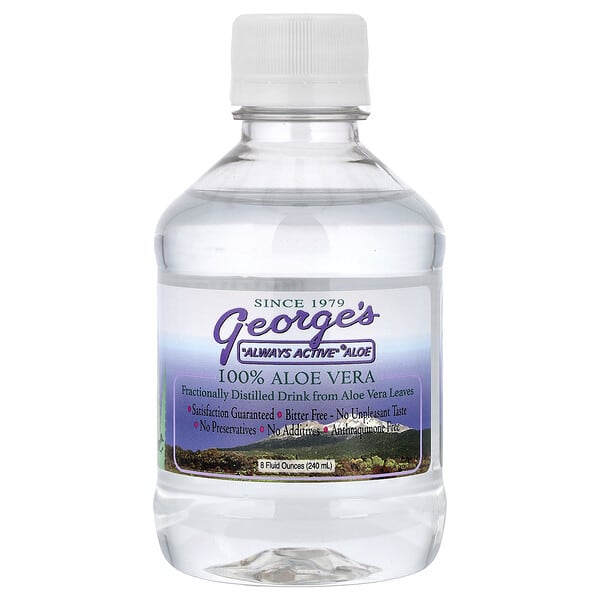 gav11024_v_13.jpg George's Aloe Vera, 100% алоэ вера, дистиллированный напиток, 240 мл (8 жидк. унций)