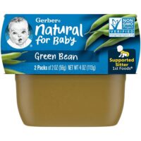Natural for Baby, зеленая фасоль, 1st Foods, 2 пакетика по 56 г (2 унции) — Gerber