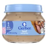 2nd Foods®, говядина с подливой для малышей, умеющих сидеть, 71 г (2,5 унции) — Gerber