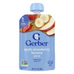 2nd Foods®, пюре, яблоко, клубника и банан, 99 г (3,5 унции) — Gerber