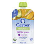 органическое пюре, 2nd Foods®, груша, манго, авокадо, 99 г (3,5 унции) — Gerber