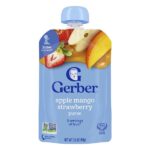 2nd Foods®, пюре, со вкусом яблока, манго и клубники, 99 г (3,5 унции) — Gerber