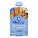 2nd Foods®, пюре, яблоко, батат и корица, 99 г (3,5 унции) — Gerber