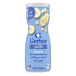 Puffs, злаковый снек, для детей от 8 месяцев, банан, 42 г (1,48 унции) — Gerber