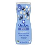 Puffs, злаковые подушечки, для малышей от 8 месяцев, голубика, 42 г (1,48 унции) — Gerber