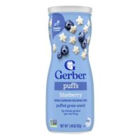 Puffs, злаковые подушечки, для малышей от 8 месяцев, голубика, 42 г (1,48 унции) — Gerber