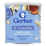 Snacks for Baby, Lil 'Crunchies, снек из запеченного зерна, от 8 месяцев, ванильный клен, 42 г (1,48 унции) — Gerber