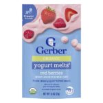 Organic Yogurt Melts®, для детей от 8 месяцев, красные ягоды, 28 г (1 унция) — Gerber