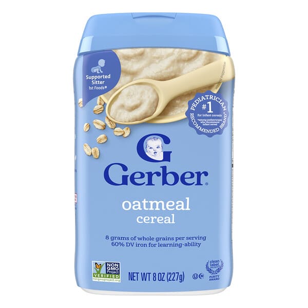 gbr07001_v_49.jpg овсяные хлопья, 1st Foods®, 227 г (8 унций) — Gerber
