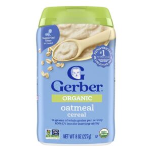 органические овсяные хлопья, 1st Foods®, 227 г (8 унций) — Gerber