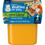 Mealtime for Baby, Power Blend™, 2nd Foods®, курица и лапша, 2 пакетика по 113 г (4 унции) — Gerber