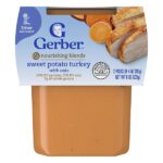 2nd Foods®, питательные смеси, батат, индейка и овсяные хлопья, 2 шт. в упаковке, 113 г (4 унции) — Gerber