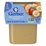 2nd Foods®, Sutter, яблоко, клубника и банан, 2 шт. в упаковке, 113 г (4 унции) — Gerber
