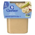 2nd Foods®, Sutter, банан, яблоко и груша, 2 шт. в упаковке, 113 г (4 унции) — Gerber