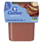 2nd Foods®, Sutter, яблоко и вишня, 2 шт. в упаковке, 113 г (4 унции) — Gerber