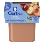 2nd Foods®, Sutter, банан, слива и виноград, 2 шт. в упаковке, 113 г (4 унции) — Gerber