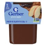 2nd Foods®, Sutter, яблоко в черносливе, 2 шт. в упаковке, 113 г (4 унции) — Gerber