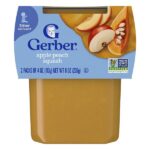 2nd Foods®, Sutter, яблоко, персик и тыква, 2 шт. в упаковке, 113 г (4 унции) — Gerber