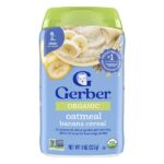 Organic for Baby, Grain & Grow™, 2nd Foods®, овсяная и банановая хлопья, 227 г (8 унций) — Gerber