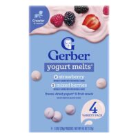 Yogurt Melts®, для детей от 8 месяцев, ассорти из 4 шт. по 28 г (1 унция) — Gerber