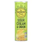 Картофельные чипсы, сметана и лук, 160 г (5,6 унции) — The Good Crisp Company