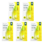 Green Tangerine, Vita-C, тканевая маска с сывороткой от темных пятен, 5 масок по 28 г (0,98 унции) — Goodal