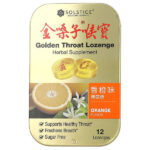 пастилки, с апельсиновым вкусом, 12 пастилок — Golden Throat