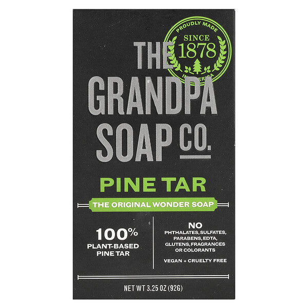 gdp00700_v_43.jpg Wonder Soap, сосновый деготь, 92 г (3,25 унции) — The Grandpa Soap Co.