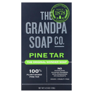 Мыло для лица и тела, сосновый деготь, 120 г (4,25 унции) — The Grandpa Soap Co.