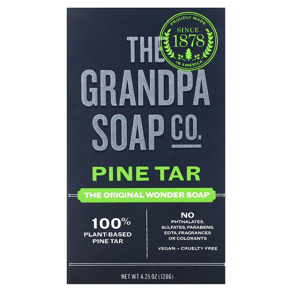 gdp00701_v_46.jpg Мыло для лица и тела, сосновый деготь, 120 г (4,25 унции) — The Grandpa Soap Co.