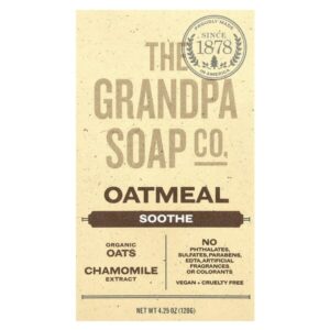 Мыло для лица и тела, овсянка, 120 г (4,25 унции) — The Grandpa Soap Co.
