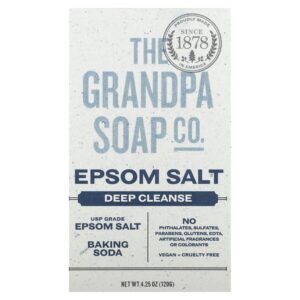 Мыло для лица и тела, английская соль, 120 г (4,25 унции) — The Grandpa Soap Co.