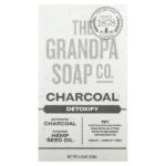 Мыло для лица и тела, древесный уголь, 120 г (4,25 унции) — The Grandpa Soap Co.